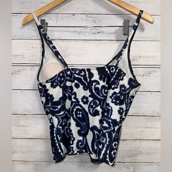 Anne Klein Tankini Top Size 14 - Picture 2 of 7